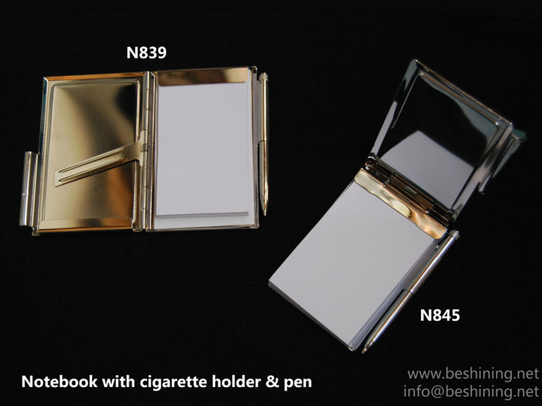 Notebook with Cigarette Box