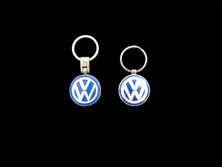 Metal Round Key Tag with Custom Logo